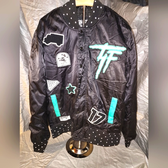 Trukfit Other - Trukfit Patches Varsity Bomber Jacket Size S